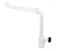 Sifone di scarico per lavello, tubo di scarico regolabile, autopulente, girevole, anti-odore, per lo smaltimento del bagno (bianco)