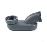 Sifone di scarico per vasca da bagno in PP per uscita da 45 mm, tubo di scarico curvo anti-odore G1 1/2, connettore doccia a prova di perdite con installazione prona (A)