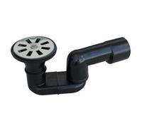 SIFONE DOCCIA PEHD NERO SALDABILE CON USCITA Diam40 VALSIR Ingr 80 (Pz.5)