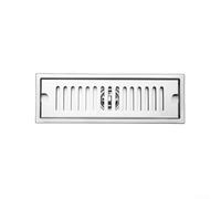 Sifone efficiente per doccia, scarico lineare in acciaio inox con resistenza (30 x 10 cm)