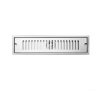 Sifone efficiente per doccia, scarico lineare in acciaio inox con resistenza (40 x 10 cm)