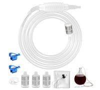 Sifone Filtro Soft Tube, 2,5m Brew Sifone Tubo, Riutilizzabile Sifone Filtro Strumenti per Sifone, Set di Wine Making Syphon Tube, Con Clip di Arresto Dell'acqua, Filtro, Garza, Clip di Fissaggio