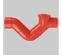 SIFONE FIRENZE 1 TAPPO 100 Raccordi Pvc Arancio