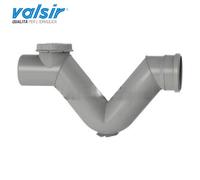 Sifone Firenze in PP Valsir PP3 per tubi di scarico D110mm L315mm