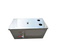 Sifone for Grasso in Acciaio Inossidabile, Separatore Acqua Olio for Cucina e Ristorante (350 x 250 mm)(800 * 300 * 300)