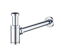 Sifone for lavabo da bagno, tappo di scarico a scomparsa con troppo pieno, kit for, sifone Per Lavabo e Mobile Lavabo(No Drain)