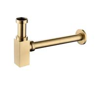 Sifone for lavandino del bagno, kit di tubi scarico for sifone for lavabo, filtro pop-up moderno in ottone Per Lavabo(Gold)