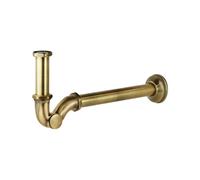 Sifone in ottone ad "S" con tappo d'ispezione colore bronzo Zanetti 07511425B