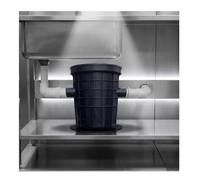Sifone in plastica, intercettore di grasso commerciale per la separazione dell'acqua dell'olio da cucina, 25/100/110/120L, uso sotto il lavandino, smaltimento efficiente dei rifiuti