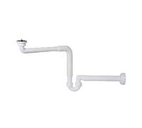 SIFONE IN PP CREA SPAZIO AD "S" PER LAVABO SENZA PILETTA 1"1/4 - Uscita D. 40 mm