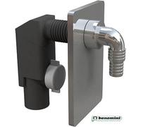 SIFONE INCASSO LAVATRICE O LAVASTOVIGLIE BONOMINI COMPACT PLACCA CROMATA D.40