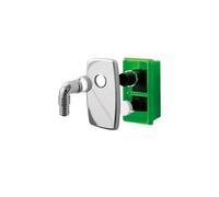 Sifone Incasso per Lavatrice o Lavastoviglie Scarico Ø 40 mm con Piastra Cromata