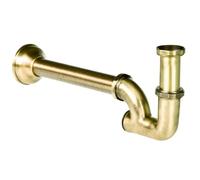 Sifone lavabo a colonna mod. 1"1/4 ottone dorato lucido PORTA E BINI