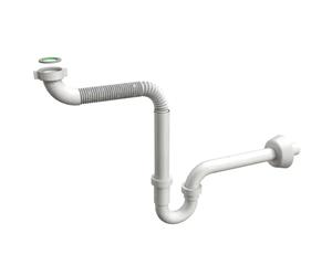 Sifone lavabo curvo in PP bianco mod. Monster 11/4 Ø32 BONOMINI