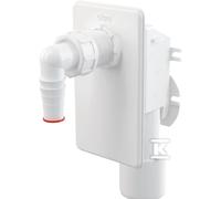 Sifone lavatrice da incasso bianco APS4