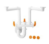 Sifone spazio 2/35 40 per due vasche f1 1/2 uscita lira 9 1275 09 b01m2