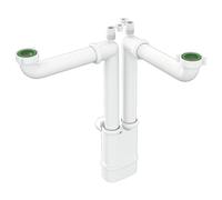 Sifone lavello 2 vie senza piletta isp. mod. Galileo BONOMINI