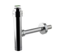 SIFONE MINIM-ALL CON FLANGIA IN ABS CROMATO 1"1/4