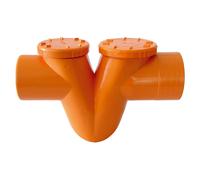 SIFONE MONOLITICO PVC DM. 125 S/GUARNIZIONE