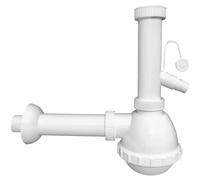Sifone Moplen una via Ø 32 mm (1 - 1/4") Bianco