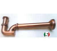 SIFONE OTTONE A " S " A COLONNA DA 1¼" RAMATO - RAME