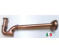 SIFONE OTTONE A " S " A COLONNA DA 1" RAMATO - RAME