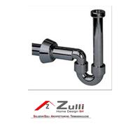 Sifone per bidet in ABS cromato lucido 11/4"x40 mm