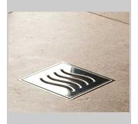SIFONE PER DOCCIA A PAVIMENTO CON GRIGLIA 10x10 uscita dm 50