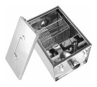 Sifone per grasso - Design staccabile in acciaio inox per un efficiente intercettore di grasso sotto il lavandino e separatore d'acqua per uso ristorante