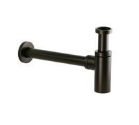 Sifone per lavabo modello tondo in ottone colore marrone opaco metallizzato Poll