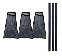 Sifone per pelucchi e pelucchi, 3 pezzi, in poliestere, per prese d'aria dell'asciugatrice all'aperto, cattura pelucchi e polvere, colore nero