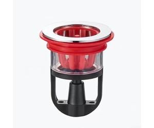 Sifone per scarico a pavimento, set da 2 pezzi, regolabile, 35-45 mm, ABS e acciaio inossidabile 304, per cantina, doccia, scarico fognario