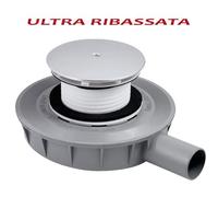 SIFONE PILETTA SCARICO Ø 90 mm ULTRA RIBASSATA PIATTO DOCCIA SALVASPAZIO BAGNO