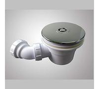 Sifone Pilettone Diametro 90 mm Coperchio In ABS Cromato Lucido+Tubo Di Scarico Regolabile Per Piatto Doccia Aica