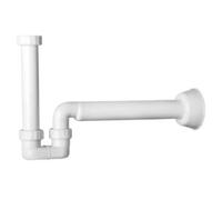 Sifone Ribassato Mosquito In Pp Per Lavabo O Bidet Senza Piletta 1"1/4 X 40 Tea