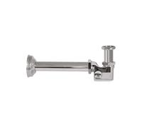 SIFONE RIBASSATO PER LAVABO E BIDET SOSPESO IN OTTONE 1""1/4 x 250 mm