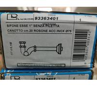 Sifone S Per Bidet Luxor Raccordo 1" CROMO