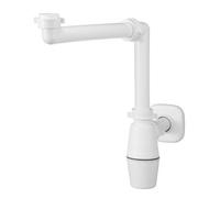 SIFONE SALVASPAZIO A BOTTIGLIA PER LAVABO Bianco