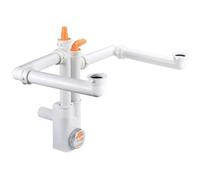 SIFONE SALVASPAZIO ISPEZIONABILE 2 VIE NT MARCHIO LIRA 1" 1/2