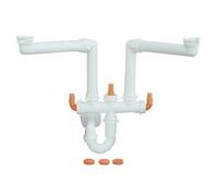 SIFONE SALVASPAZIO PER LAVELLI A 2 VIE MARCHIO LIRA 1"1/2