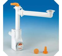 SIFONE SALVASPAZIO SPAZIO BAGNO 1NT 1 VIA SENZA PILETTA ATTACCO ø40 - 1"1/2