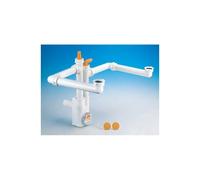 SIFONE SALVASPAZIO SPAZIO BAGNO 2NT 2 VIE SENZA PILETTA ATTACCO ø40 - 1"1/2
