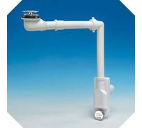 SIFONE SALVASPAZIO SPAZIO BAGNO NT 1 VIA CON PILETTA BASSA CROMATA ATTACCO ø32-40 - 1"1/4