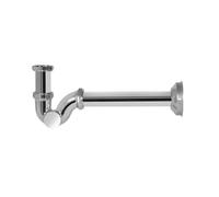 Sifone Scarico ad S Senza Piletta con Canna da Cm 25 Ghidi 11 x 4