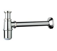 Sifone Scarico Cr a Bottiglia Tea Ottone Cromato 1 Canna Cm 25