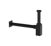 Sifone Scarico D'arredo Quadro 1 4 Nero Opaco Remer