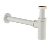 Sifone Scarico D'arredo Tondo 1 4 Bianco Opaco Remer