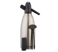 SIFONE SELTZ EVA IN ACCIAIO INOX BOTTIGLIA PER COCKTAIL ACQUA GASATA SODA 1LT