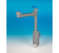 Sifone Spazio Bagno NT con tee e portagomma grigio
