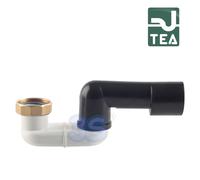 SIFONE TEA ribassato per VASCA in PP - orientabile con ghiera in ottone